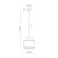 TK Lighting DUO WHITE JUTA 200