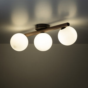 TK Lighting ESTERA WOOD WALNUT 3 kúlur.