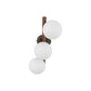 TK Lighting ESTERA WOOD WALNUT 3 kúlur.