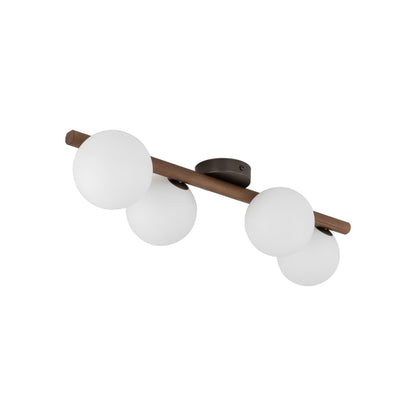 TK Lighting ESTERA WOOD WALNUT 4 kúlur.