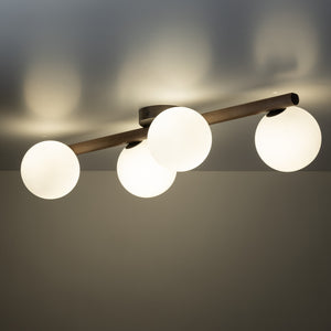 TK Lighting ESTERA WOOD WALNUT 4 kúlur.