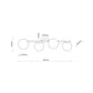 TK Lighting ESTERA WOOD WALNUT 4 kúlur.