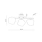 TK Lighting LAVA BROWN 3xG9