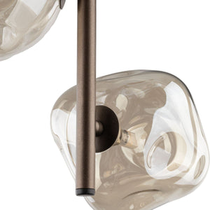 TK Lighting LAVA BROWN HANGING 3xG9