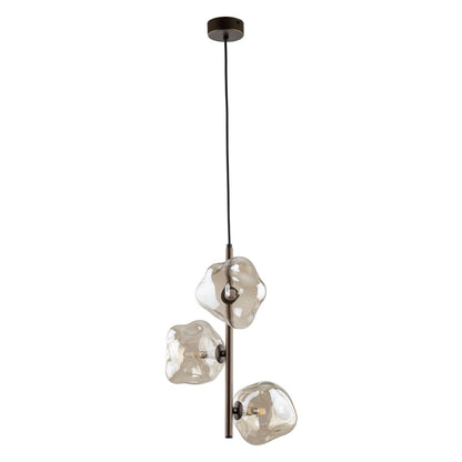 TK Lighting LAVA BROWN HANGING 3xG9