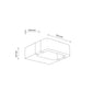 TK Lighting ARIUS BLACK KINKIET IP54