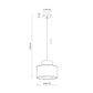 TK Lighting DUO WHITE JUTA 380