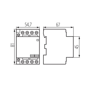 Kanlux Spóla 230V 63A 4rása KMC-63-40