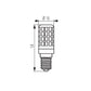 Kanlux pera ZUBI E14 4W 3000K