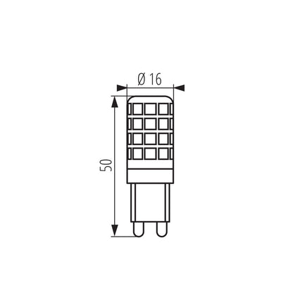 Kanlux pera ZUBI DIM G9 3,5W 3000K
