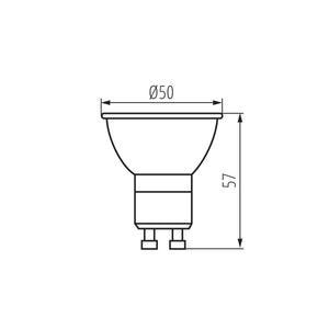 Kanlux pera IQ-Leddim GU10 7W 2700K Ra95+