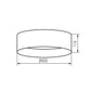 Kanlux RIFA LED 17,5W 3000K Svart/gyllt