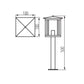 Kanlux Selto 50 B IP44 50cm hár