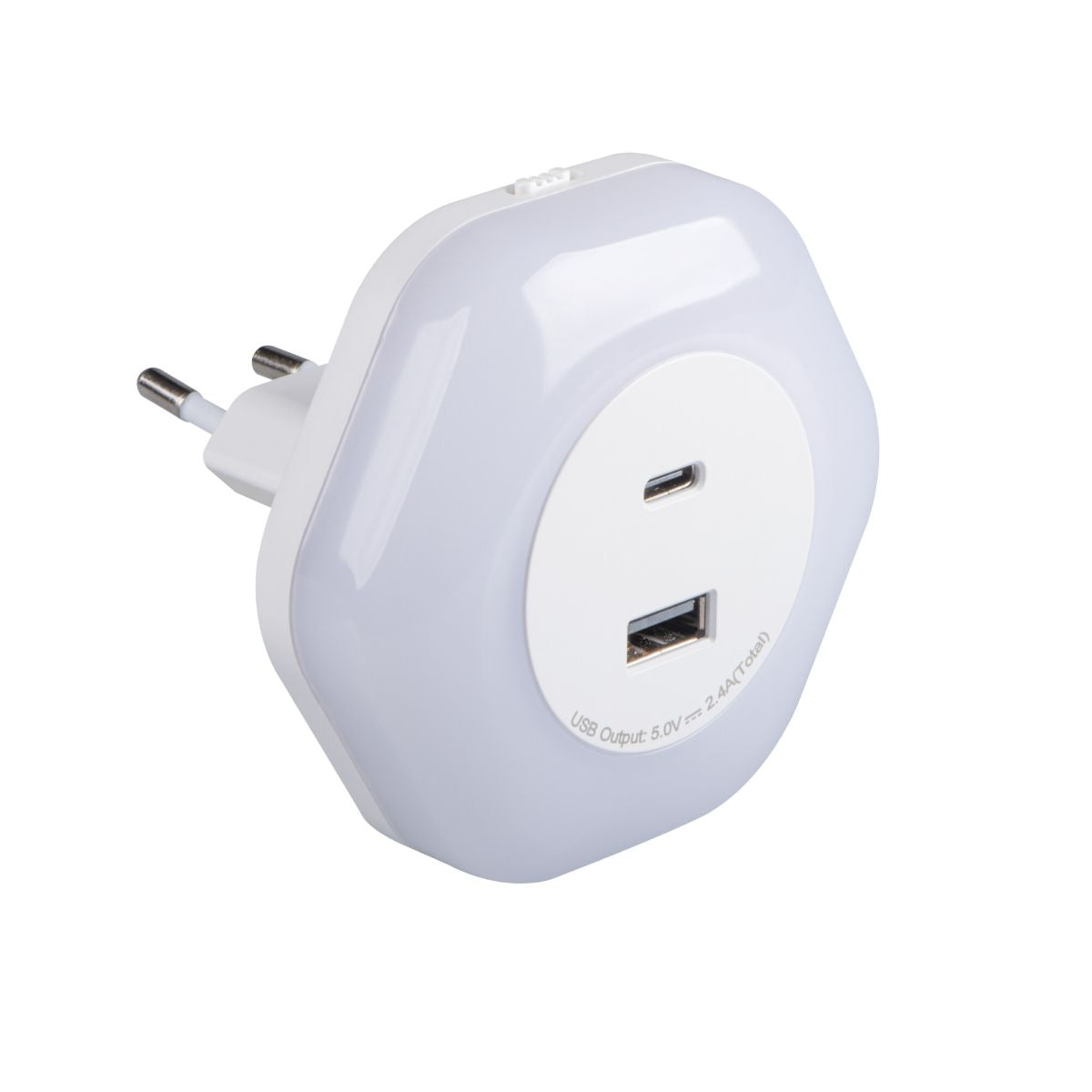 Kanlux Bola LED 2xUSB 3000K næturljós