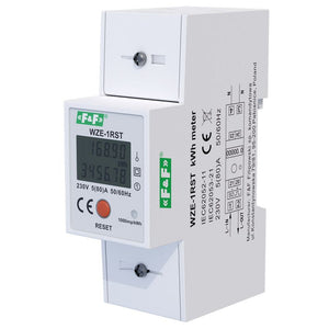 FiF Orkumælir WZE-1 45A með reset takka.