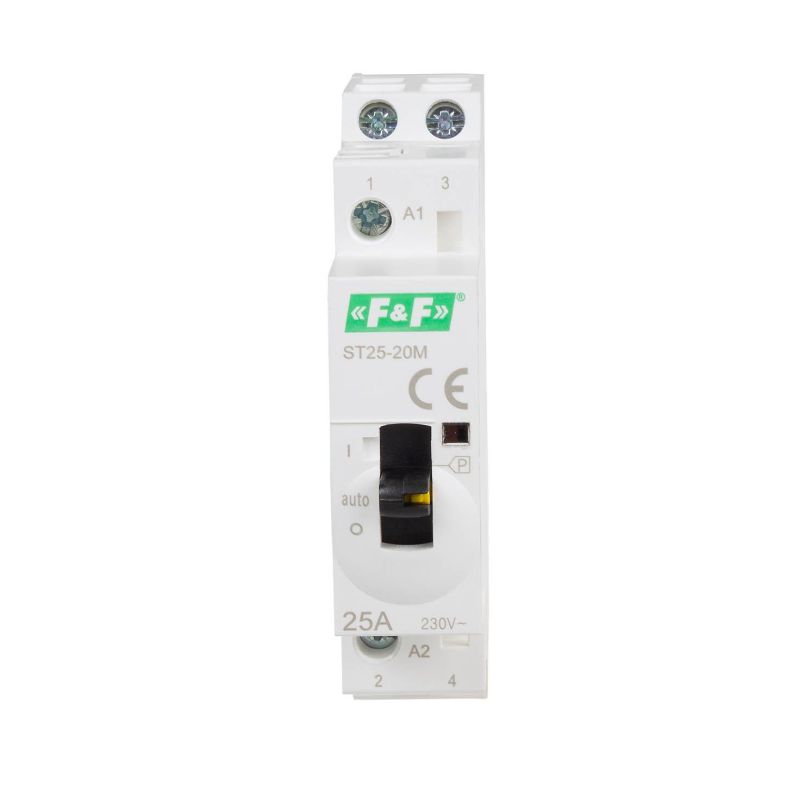 FiF Spólurofi 230V 2NO 25A með auto takka.