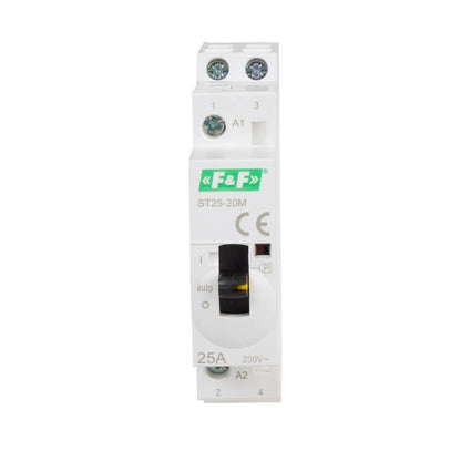 FiF Spólurofi 230V 2NO 25A með auto takka.