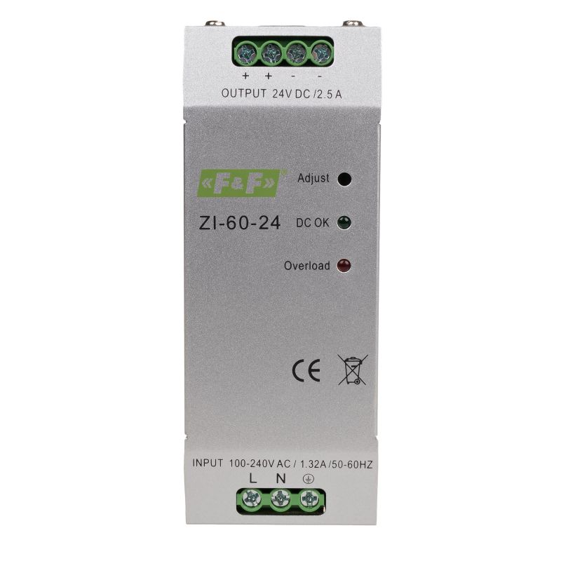 FiF Spennugjafi pulse 230V í 24V Afl 60W